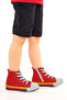 Tinna Lace-Up Boys' High-Rise Linen Sneakers - 3