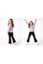 Girl's Black Ribbed Ruffled Spanish Leggings Pants |   Wave Tip Detailed |   Winter - 2