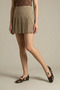 Women's Brown Patent Leather Ballet Flats with Coin Buckle, 1.5cm BYNDPT03 - 2