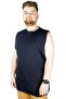 Mode XL Large Size Men's Basic Undershirt 20004 Navy Blue - 4