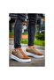 High Sole Tape Suede Tan White Casual Sneaker Style Men's Shoes - 3
