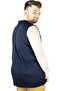 Mode XL Large Size Men's Basic Undershirt 20004 Navy Blue - 6