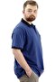 Mode XL T-Shirt Polo Neck with Pocket Classic 20550 Indigo - 2