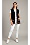 Women's Plus Size Rose Patterned Knitwear Mother's Vest with Pocketed Buttons Elegant Vest - 5