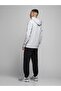 Jack Jones Corp Logo Sweat Hood Noos Men's Gray Sweatshirt12152840-05 - 2