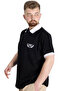 Mode XL Large Size Men's Polo T-Shirt 1991 23341 Black - 2