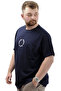 Men's Printed T-shirt - Mode XL, Crew Neck, Cotton, NEW YORK U24081 Navy Blue - 2