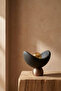 Luna design table lamp with black and bronze accents, soft amber light, rustic bulb included, 20 x 37 cm - 7