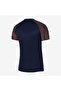 قميص رجالي من Dri-fit Academy باللون الأزرق الداكن برقبة دائرية - 2