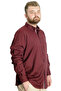 Mode XL Large Size Men's Shirt U.Kol Tom Oxford 23303 Claret Red - 3