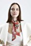 Silkworm Life 100% Pure Silk Twilly Scarf Patterned Bag and Neck Scarf 6X90 cm - Red - 2