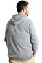 Mode XL Men's Cardigan Kapson Zippered Steel Interlock 21600 Gray Melange - 8