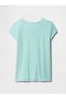Girl's Gap Logo T-Shirt Aqua Green - 2