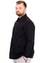 Mode XL Large Size Men's T-Shirt Polo Classic U.Kol Pocket 22446 Navy Blue - 2