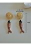 Special Series Brand Model Fish Earrings-Red, Black Acr7299 - 3