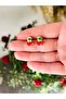 Xuping Minimal Red Cherry Earrings 1Cm-Gold Color Acr8396