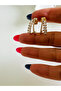 Xuping Double Looking, Stone Earrings-Rose Color Acr7103 - 2