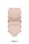 Women's 5-Pack Lycra Extra High Waist Panties Pastel Color - 7