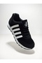 Women's Black and White Striped Lace-Up Comfortable Sole Everyday Sneakers - 4