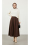 Hijab Pleated Maxi Skirt (92cm) Flared Skirt/"Modest Pleated Maxi Skirt" - 5