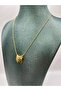 Steel Gold Bar Chain Necklace - 2