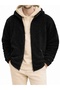 Men's 3 Threaded Sweatpants Set + Zippered Plush Jacket 3-Piece Combination - 2