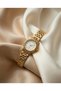 Women's Watch Gold Color Steel Band Vintage Stylish, Luxury Wristwatch |   Zarif, Limited Edition 2026