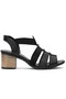 Cadra Genuine Leather Comfort Orthopedic Women's Sandals Black - 2