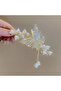Women's Butterfly Model Rose Detailed Clasp Buckle 11cm - 6