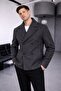 Short Double-Breasted Basic Cashmere Jacket
