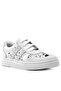 Tbons Special Design Genuine Leather White Lace-Up Zippered Children's Shoes - 2