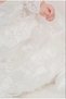 White Lace Baby Girl Hospital Release Special Occasion Dress 3 Piece Set with Headband and Shoes - 3