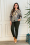 Pipe Leg Side Pocket Steel Knitted Leggings Trousers - 7