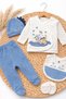100% Cotton 5 Piece Newborn Baby Girl - Boy Hospital Discharge Set (Boxed) - 3