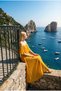 Daila Off-The-Shoulder Flounce Long Evening Dress Chiffon Invitation and Wedding Party Dress - 6