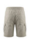 Men's Large Size 100-156 Suitable for Weight Between Cargo Pocket Gabardine Shorts Soil - 3