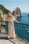 Daila Off-The-Shoulder Flounce Long Evening Dress Chiffon Invitation and Wedding Party Dress - 4