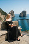 Daila Off-The-Shoulder Flounce Long Evening Dress Chiffon Invitation and Wedding Party Dress - 2