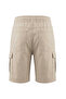 Men's Large Size 100-156 Gabardine Shorts with Cargo Pockets, Suitable for Weight Between Stone - 3