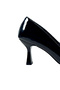 Black Patent Leather Stiletto Women's High-Heeled Shoes 7cm - 5