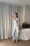 LYCRAL BELTED DENIM PANTS - 5
