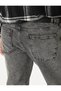 Cotton Regular Waist 5 Pocket Straight Fit Jean Trousers - Mark Jean - 3
