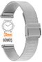 22mm Fossil-Welder-Casio-Seiko-Omega-Armani Watch Compatible Thick Metal Mesh Watch Band Klnhsr22 - 2