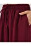    6591 Woven Shalwar Trousers - Claret Red - 7
