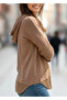 Women's Sleeveshooded Hem Mesh Asymmetric Reverse Stitching Washable Blouse - 4