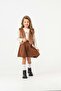 Plush Vest, Pleated Mini Skirt, Blouse, Bottom and Top 3-Piece Set - 4-5 Years - 6