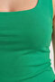 Round Neck Strappy Tank Top Bady Satin Blouse - 5
