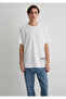 No Off Days Printed White T-Shirt Loose Fit / Loose Relaxed Cut 0612720-70057 - 3
