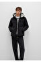 Hooded Black Puffer Jacket 0110211 -900