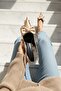 Diamon Gold Bow (7 cm Heel Height) Pointed-Toe Heeled Shoes - 6